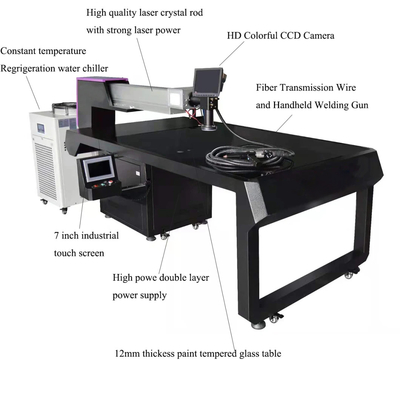 Tabletop And Handheld YAG Laser Welding Machine 300W / 500W Power
